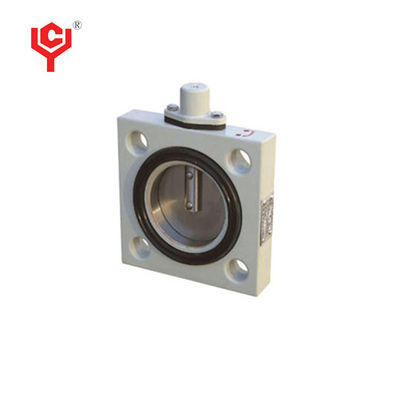 Τετραγωνικό DN40 ανοξείδωτου εγχειρίδιο 120mm πεταλούδων βαλβίδων υδραυλικό